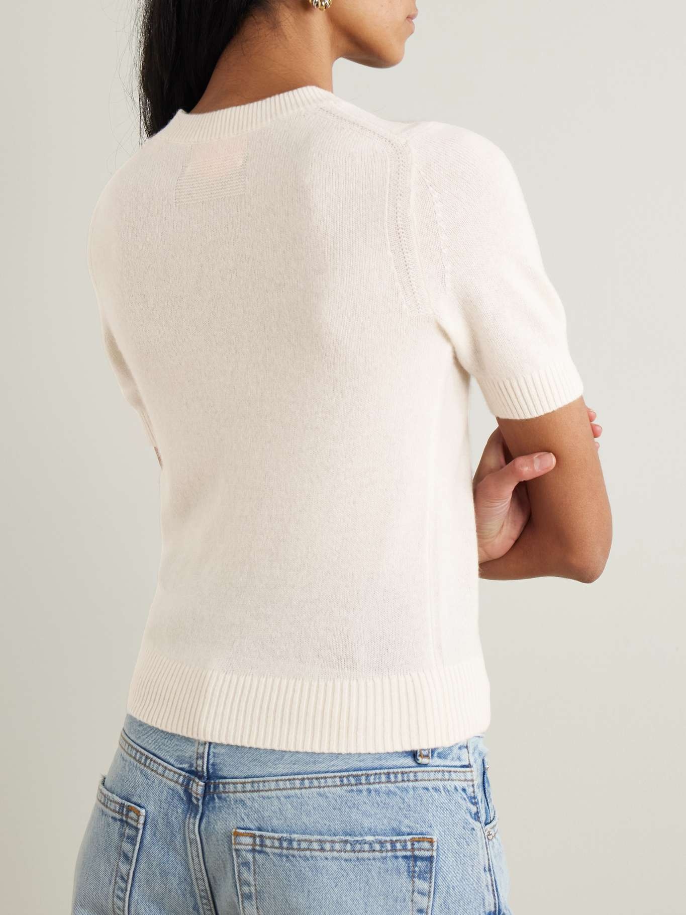 Cashmere sweater Cream - 4