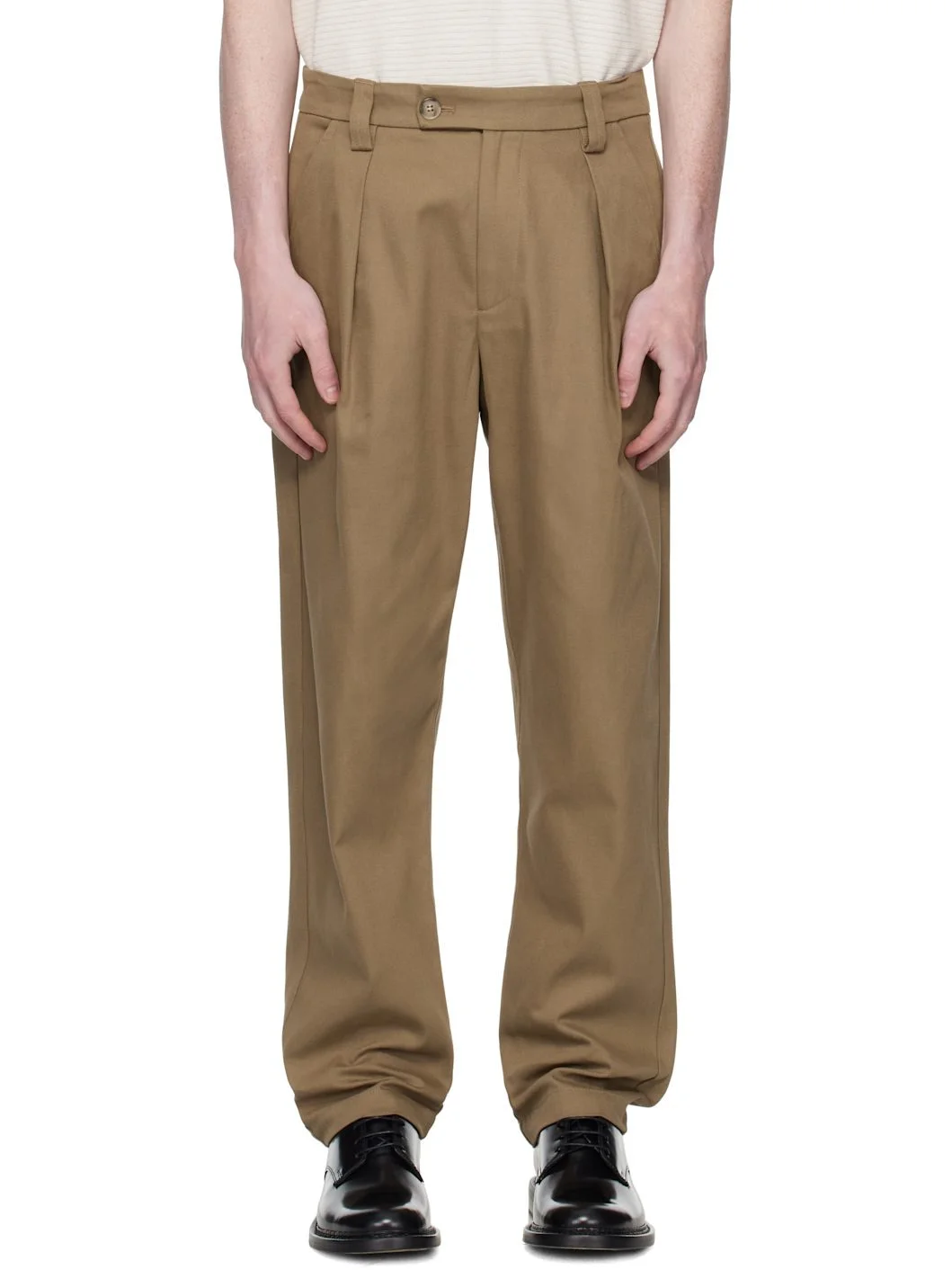 Beige Renato Trousers - 1