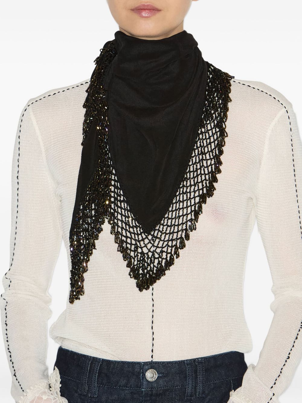 Ezane beaded neckerchief - 2