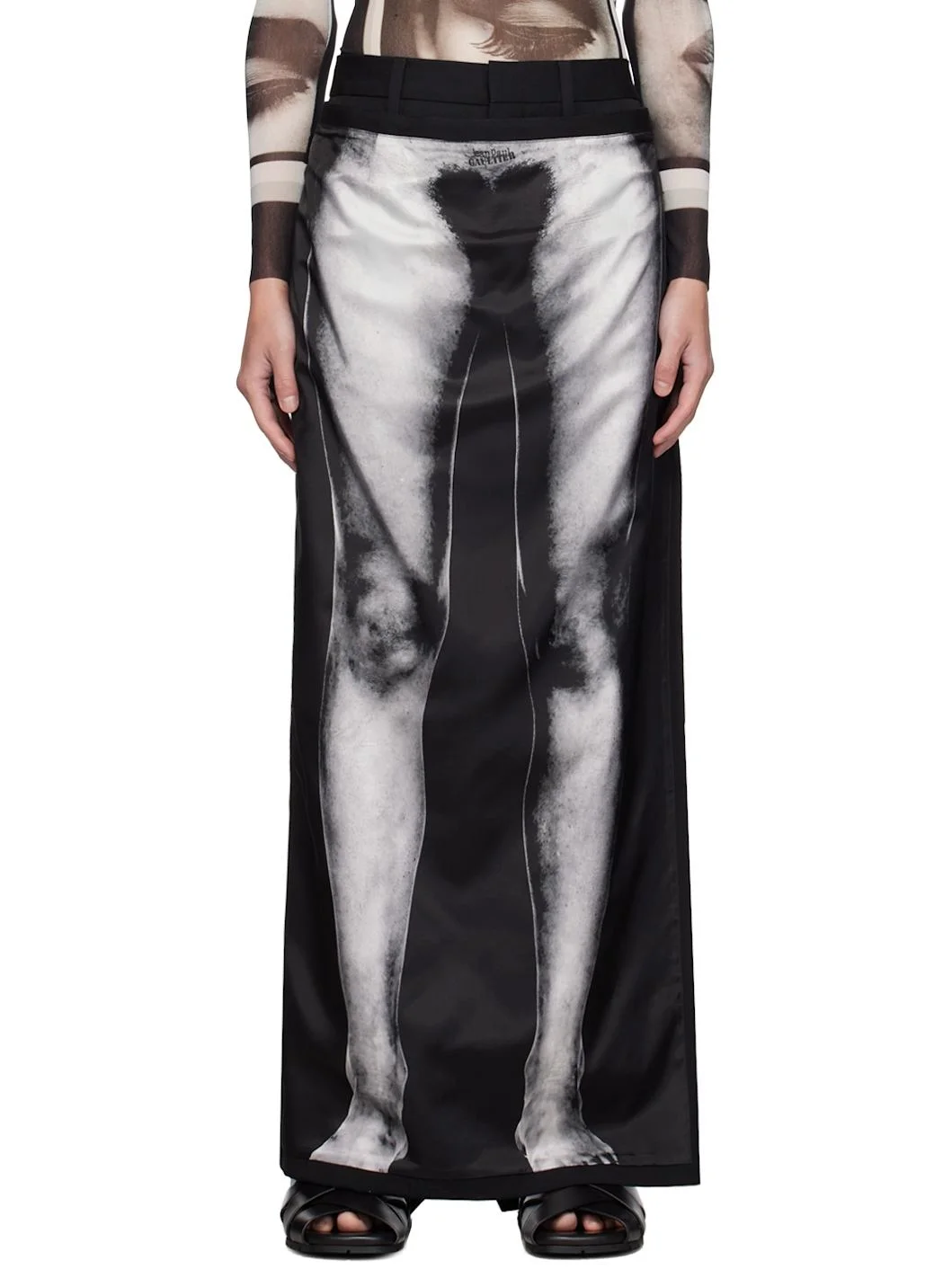 Black 'The Body Marinière' Trousers - 1