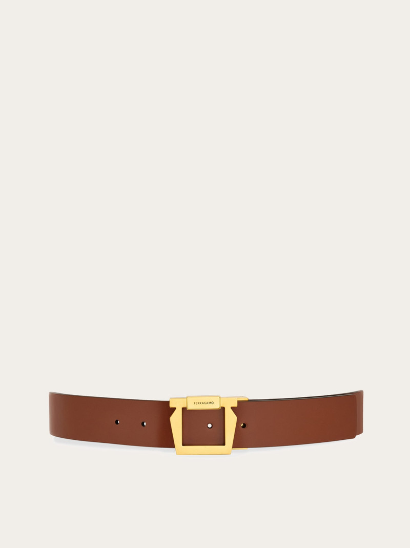 Reversible and adjustable Gancini belt 1