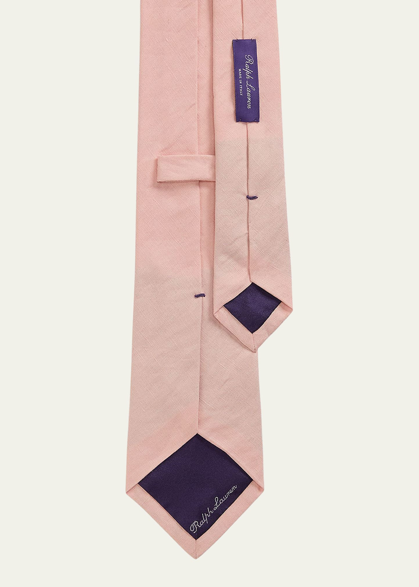Men's Silk-Linen Textured Tie - 2