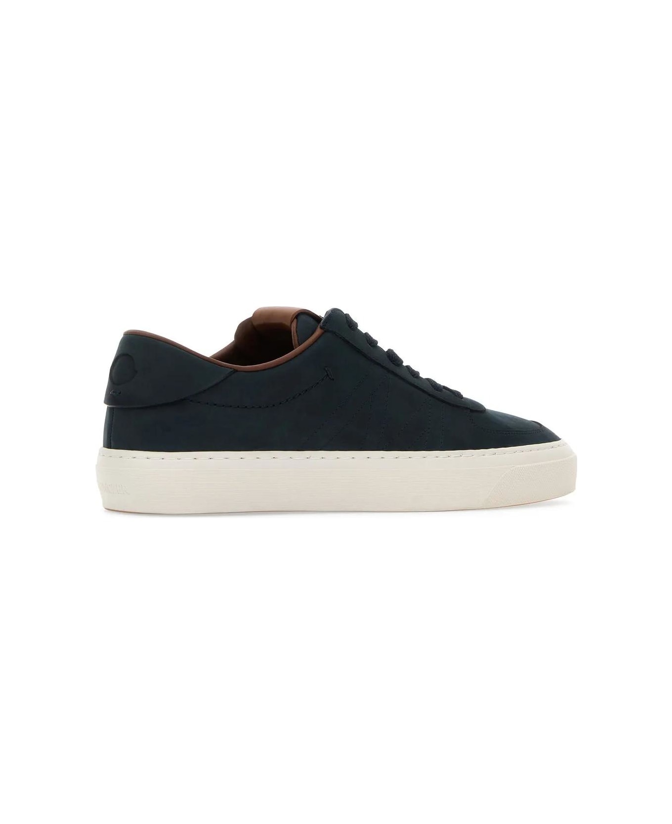 Midnight Blue Leather Monclub Sneakers - 3