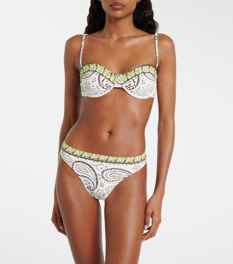 TORY BURCH Printed bikini top outlook
