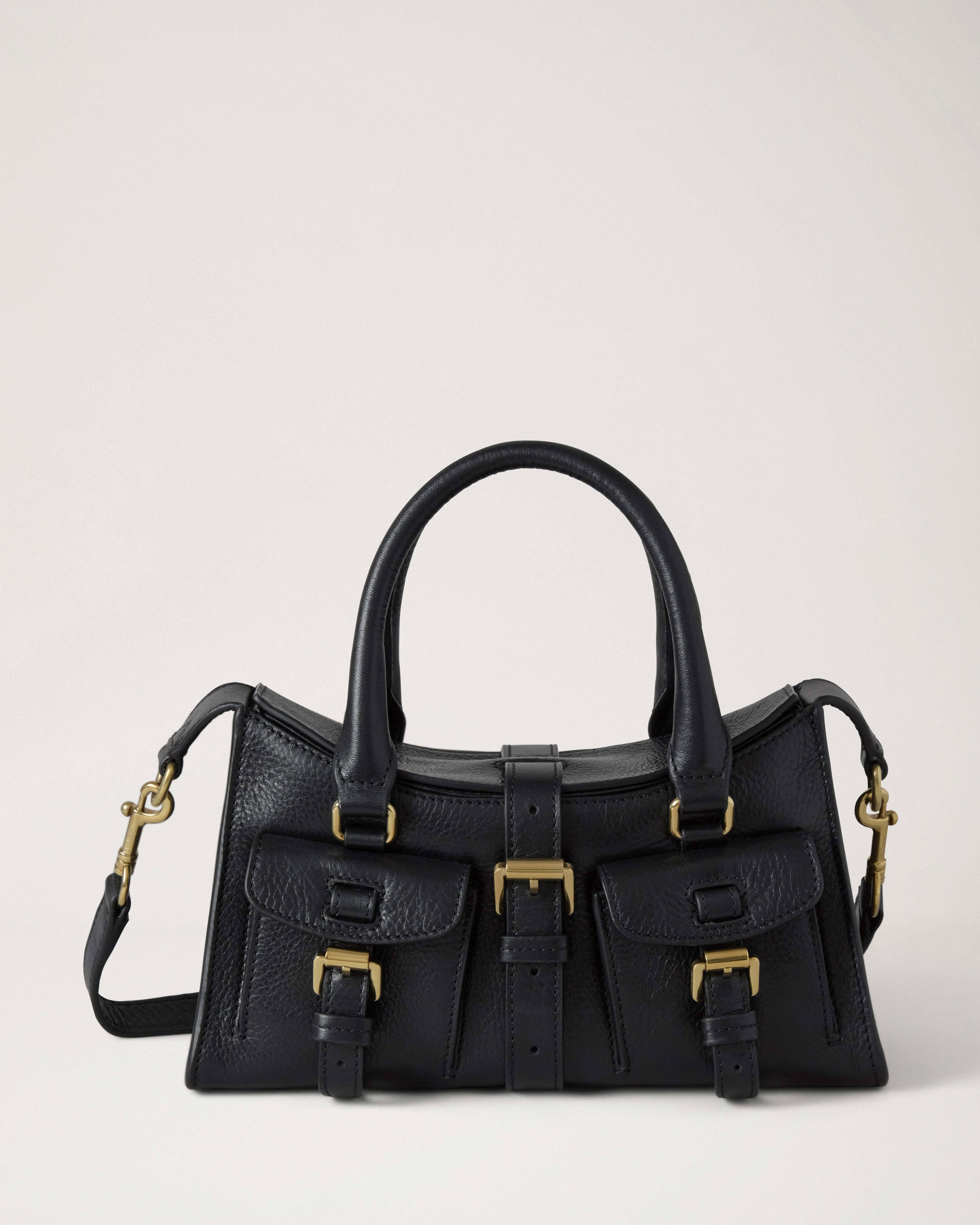 Mini Roxanne
Black High Shine Leather - 1