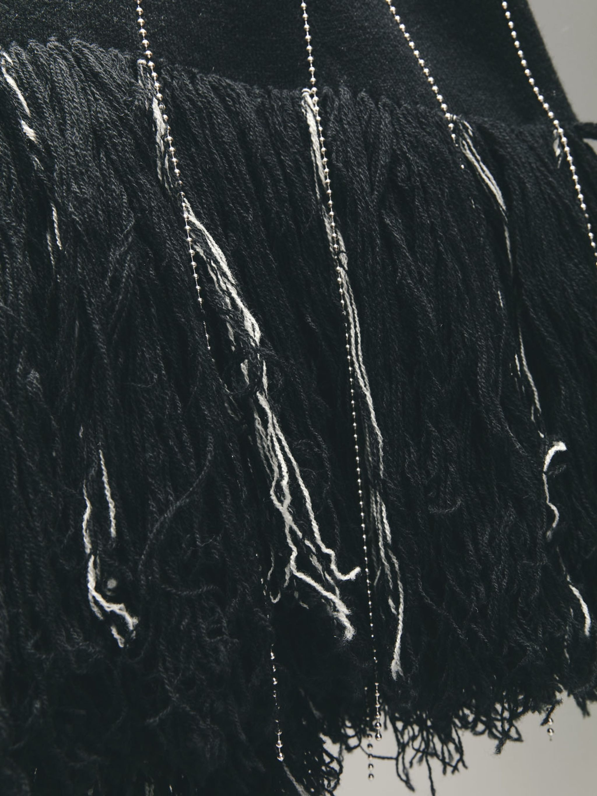 Chalk Stripe Knit Skirt - 5