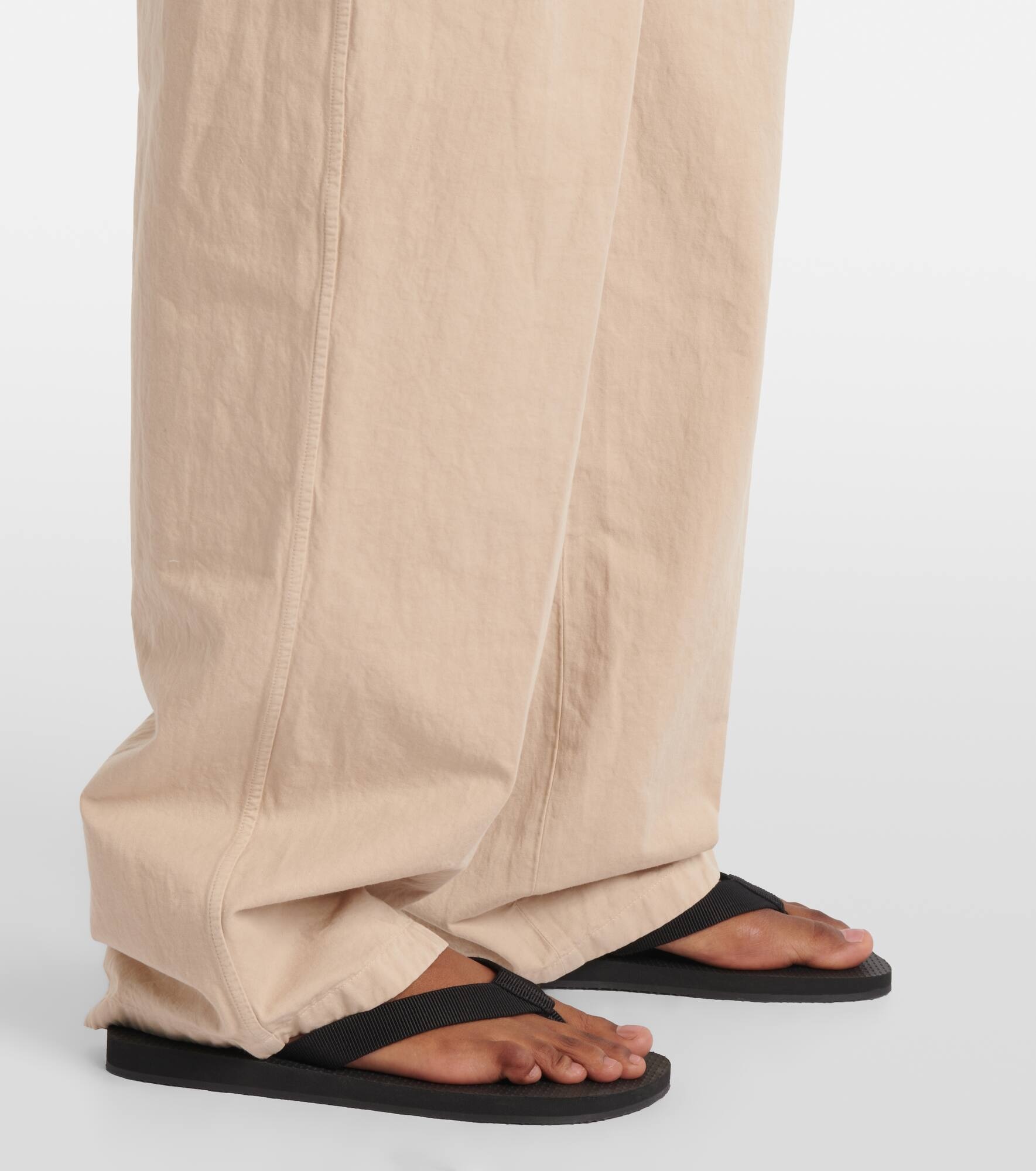 Lilas cotton and linen wide-leg pants - 5