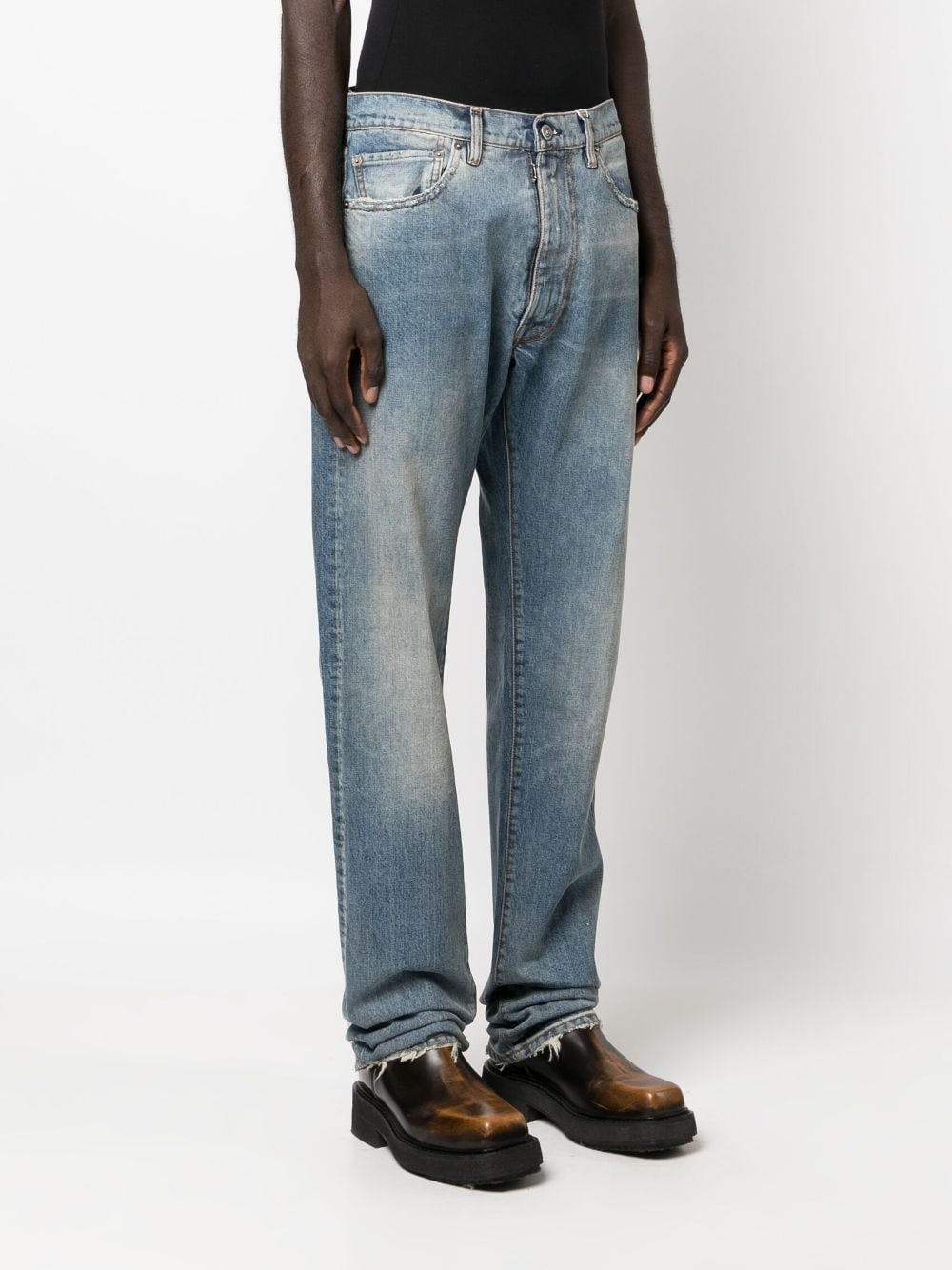 low-rise straight-leg jeans - 3