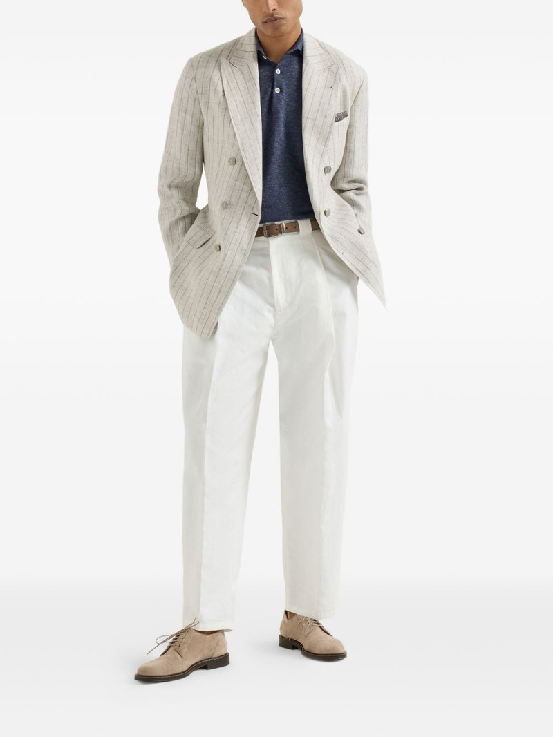 Brunello Cucinelli long-sleeve button-fastening polo shirt outlook