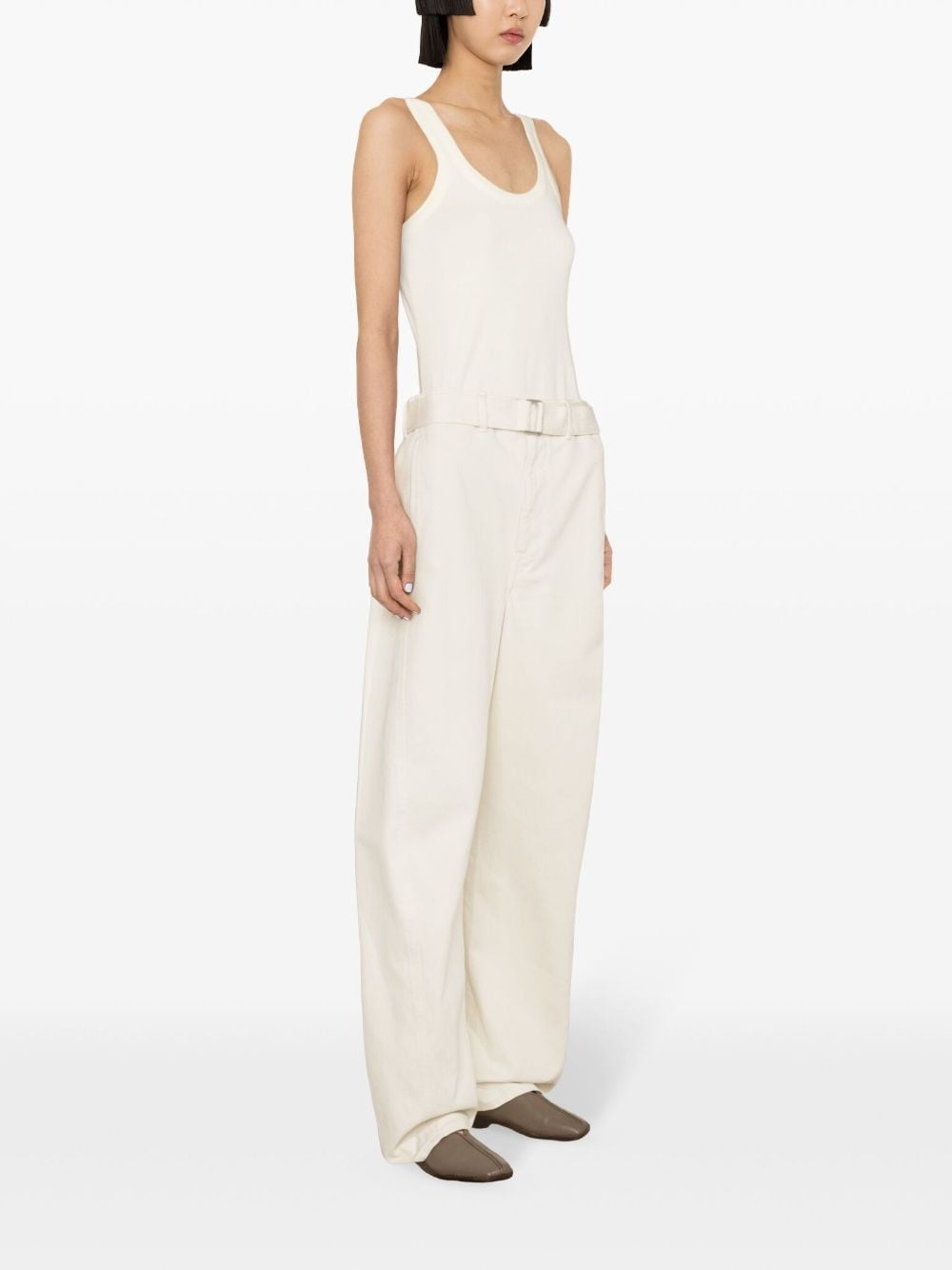 fine-ribbed tank top - 3