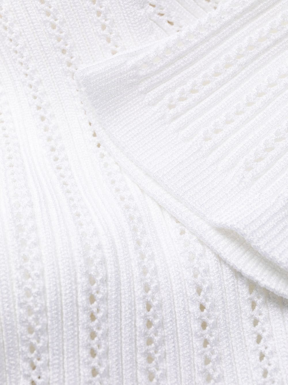 V-neck knitted dress - 6