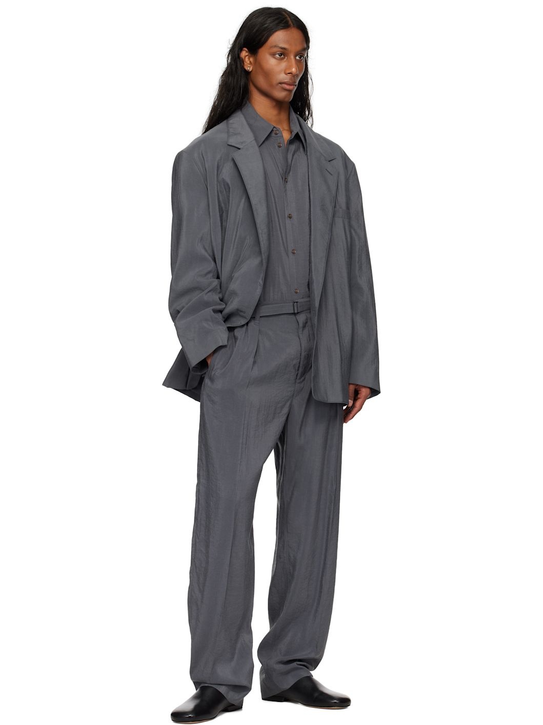 Gray Soft DB Blazer - 4