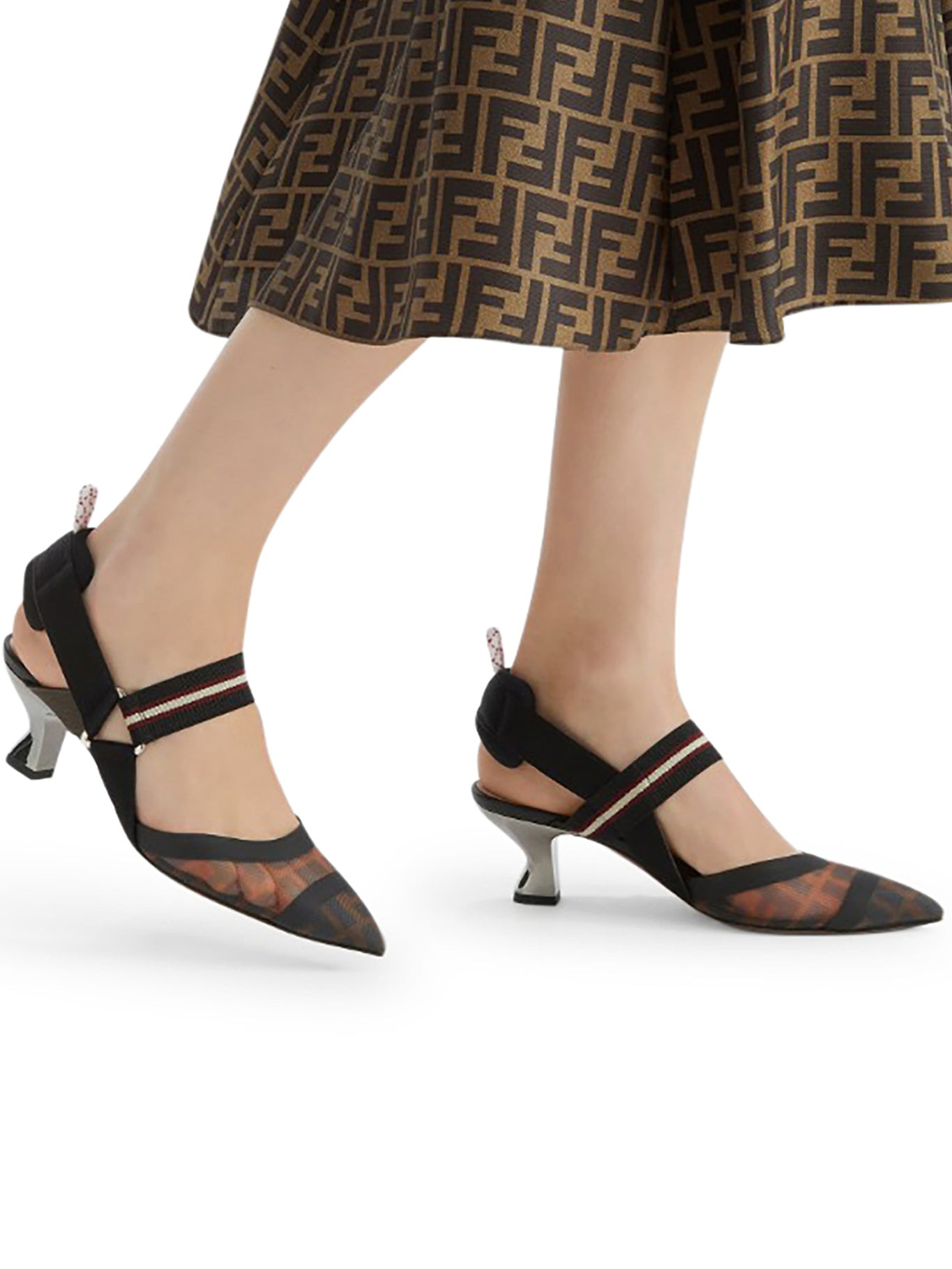 COLIBRÌ FF MOTIF SLINGBACK PUMPS - 2