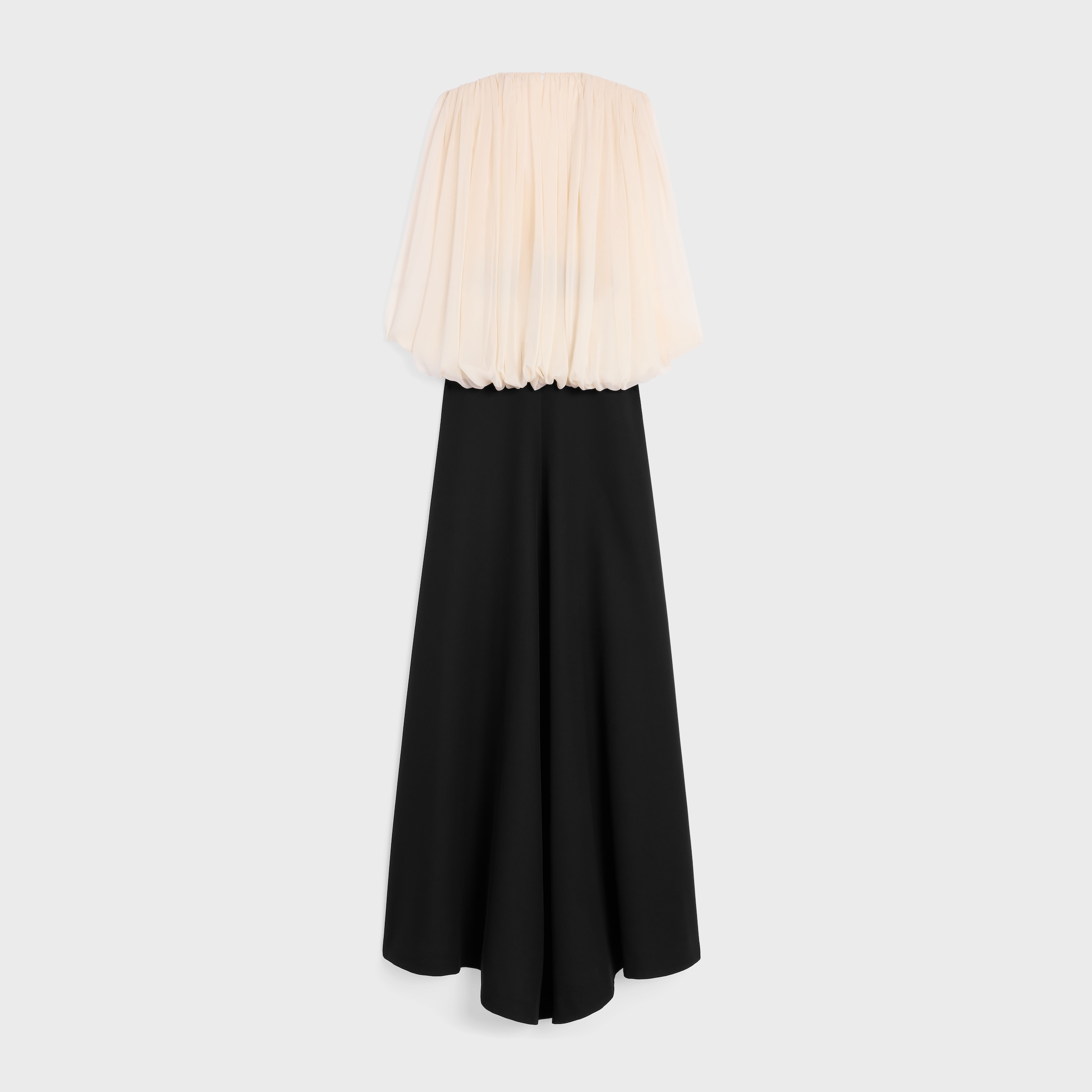 column dress IN silk crepe muslin - 2