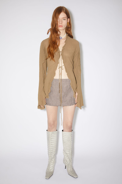 Acne Studios Mini skirt - Brown/white outlook