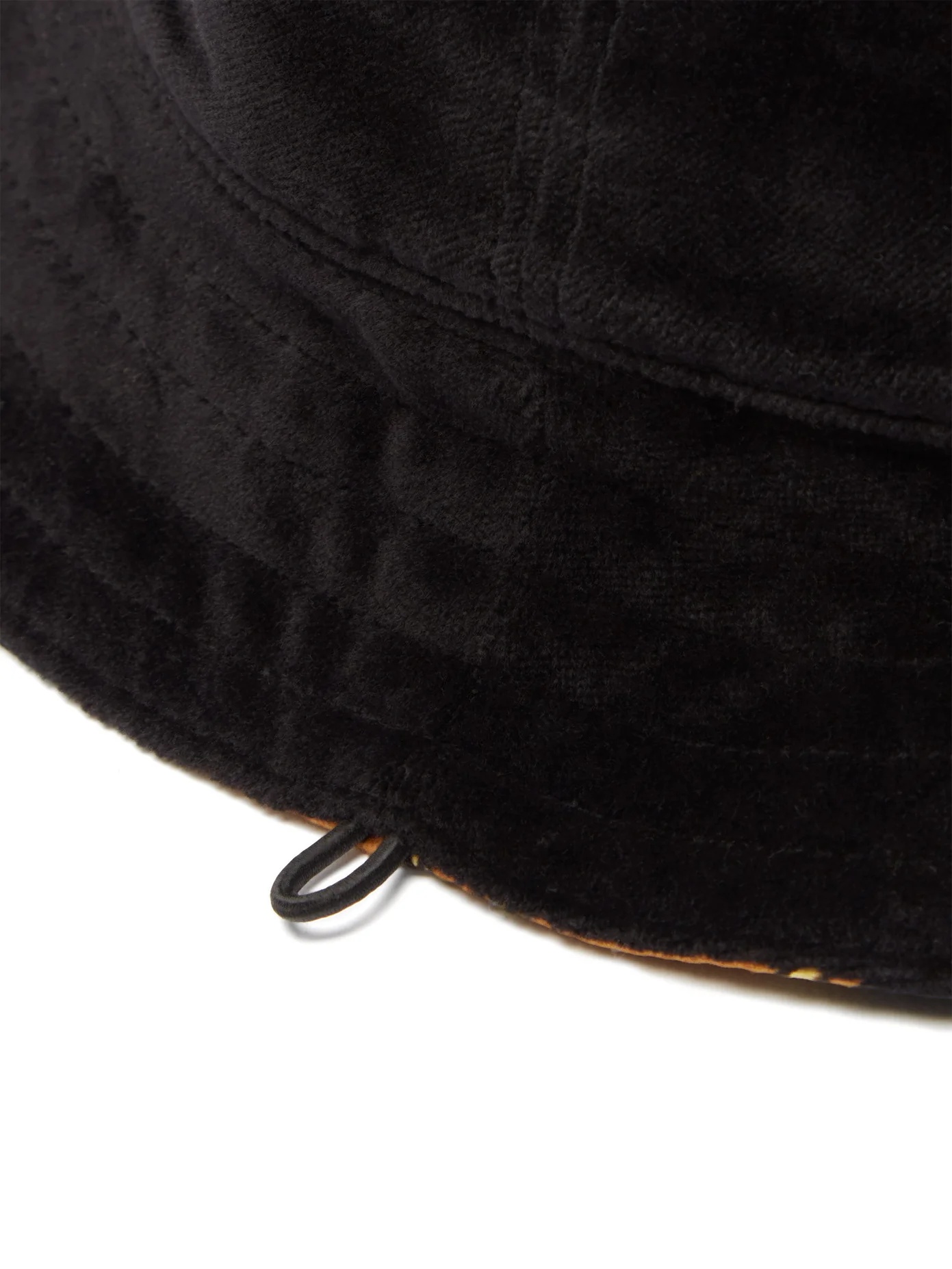 Reversible silk twill & velvet bucket hat - 4