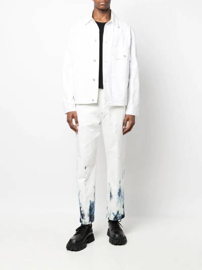 Alexander McQueen print hem straight jeans outlook