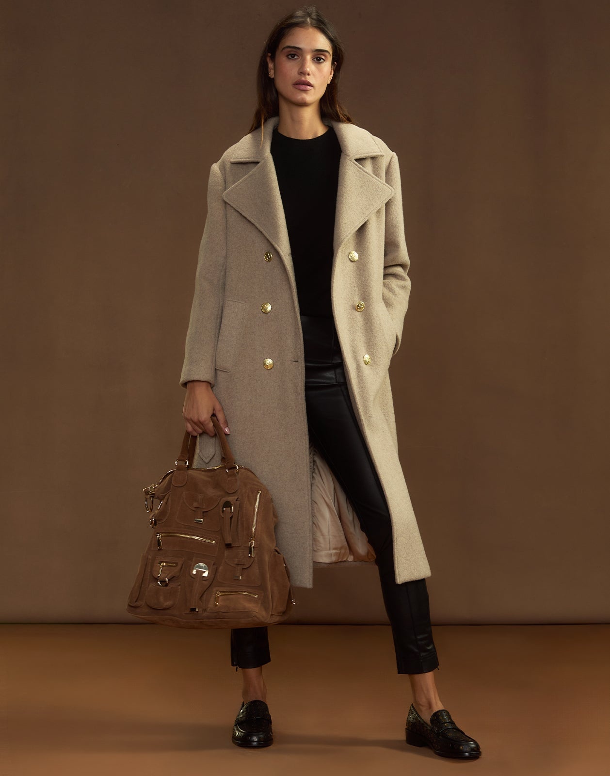 Noa Wool Cocoon Coat - 3