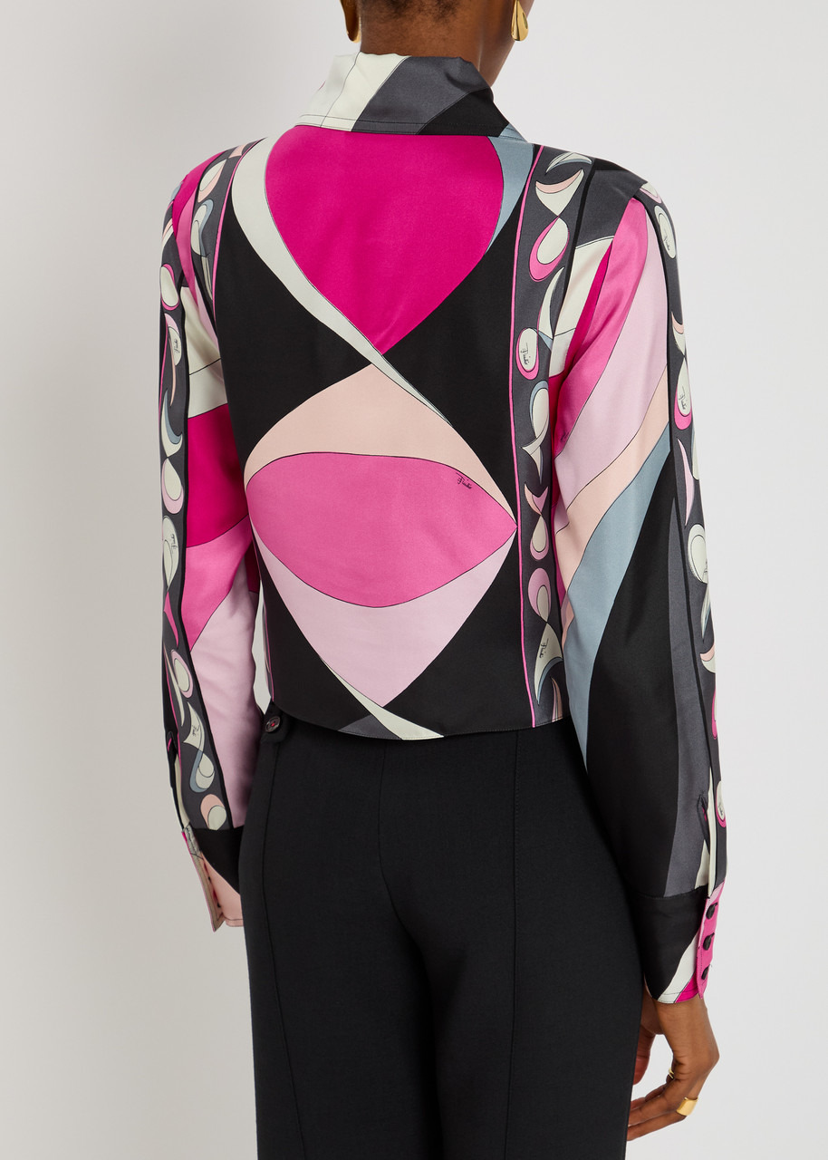 Pucci Pesci Printed Silk-twill Shirt - 3