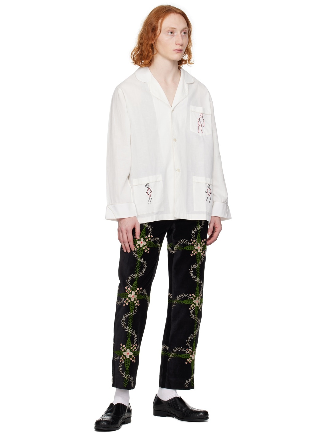 Black Rosemallow Trousers - 4