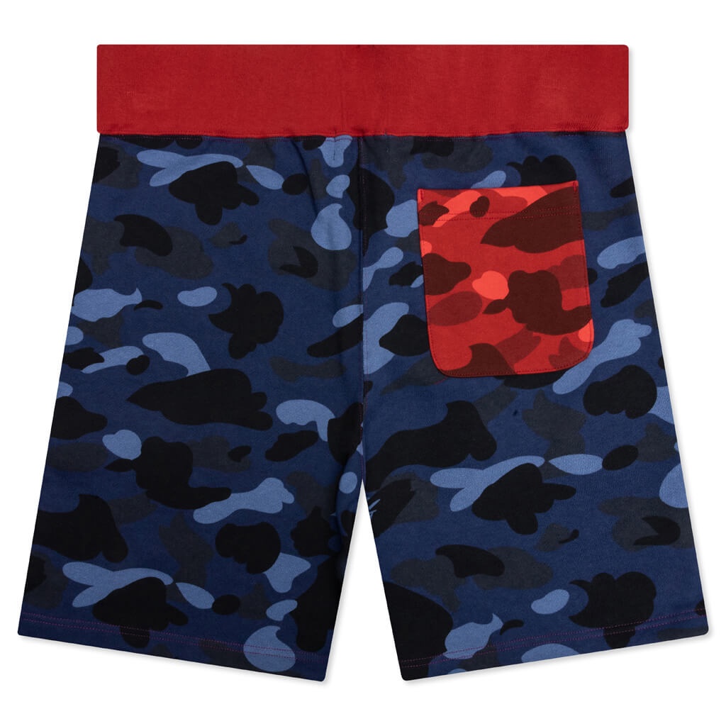 CRAZY CAMO SHARK SWEAT SHORTS - PURPLE - 2