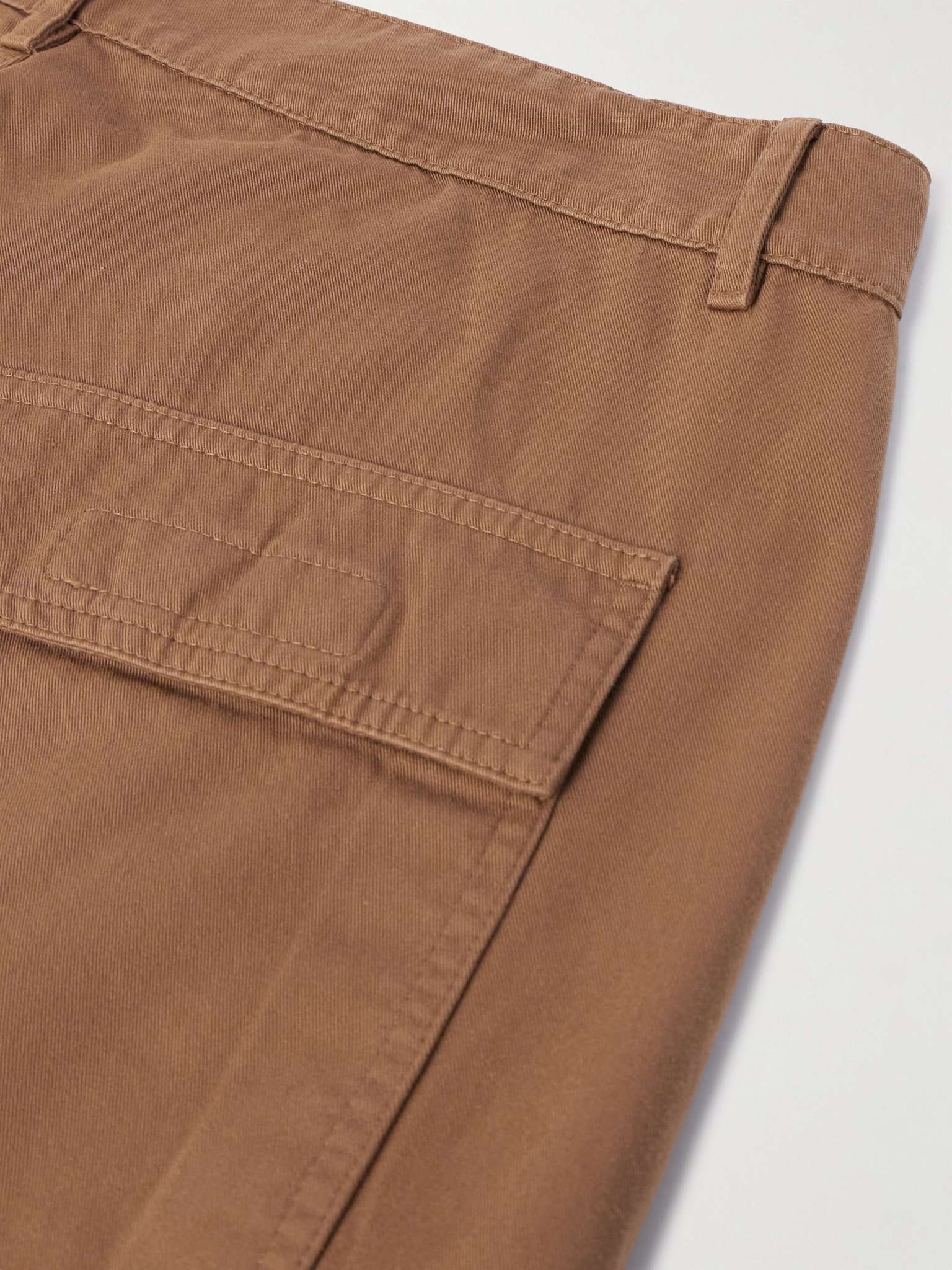 Washed Cotton-Twill Cargo Trousers - 5
