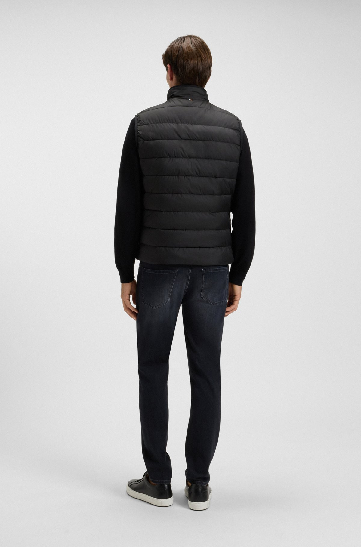 REGULAR-FIT WATER-REPELLENT GILET WITH TONAL LOGO - 4