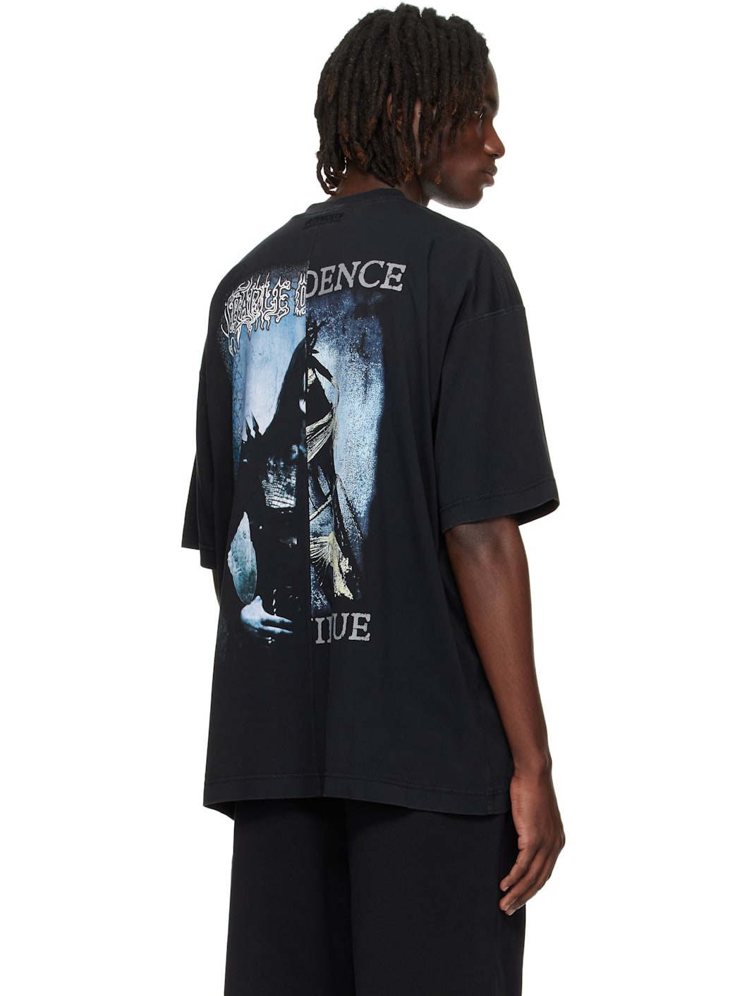Black Cradle of Filth Cut-Up Oversized T-Shirt - 3