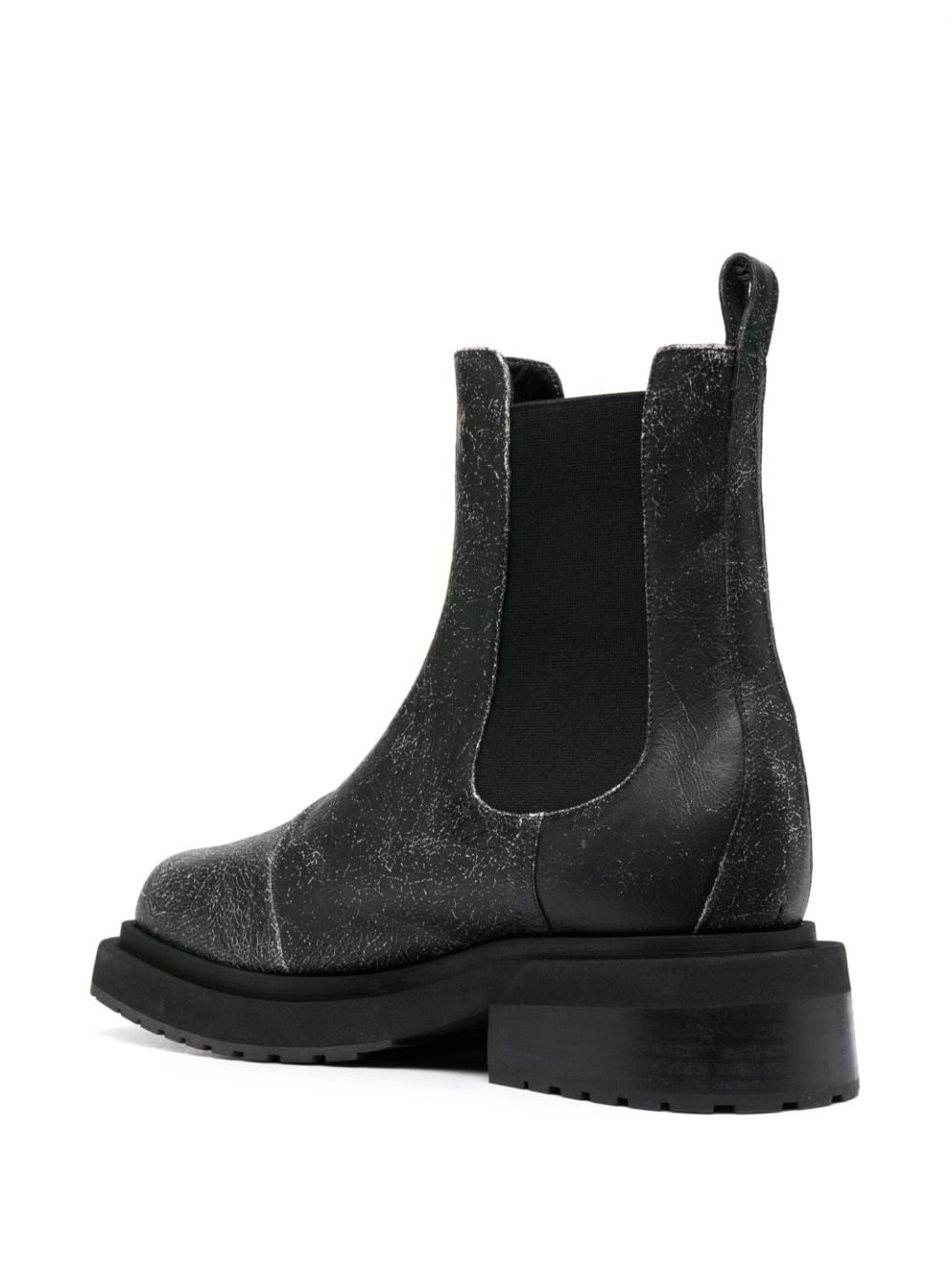 Mike cracked-effect leather boots - 3