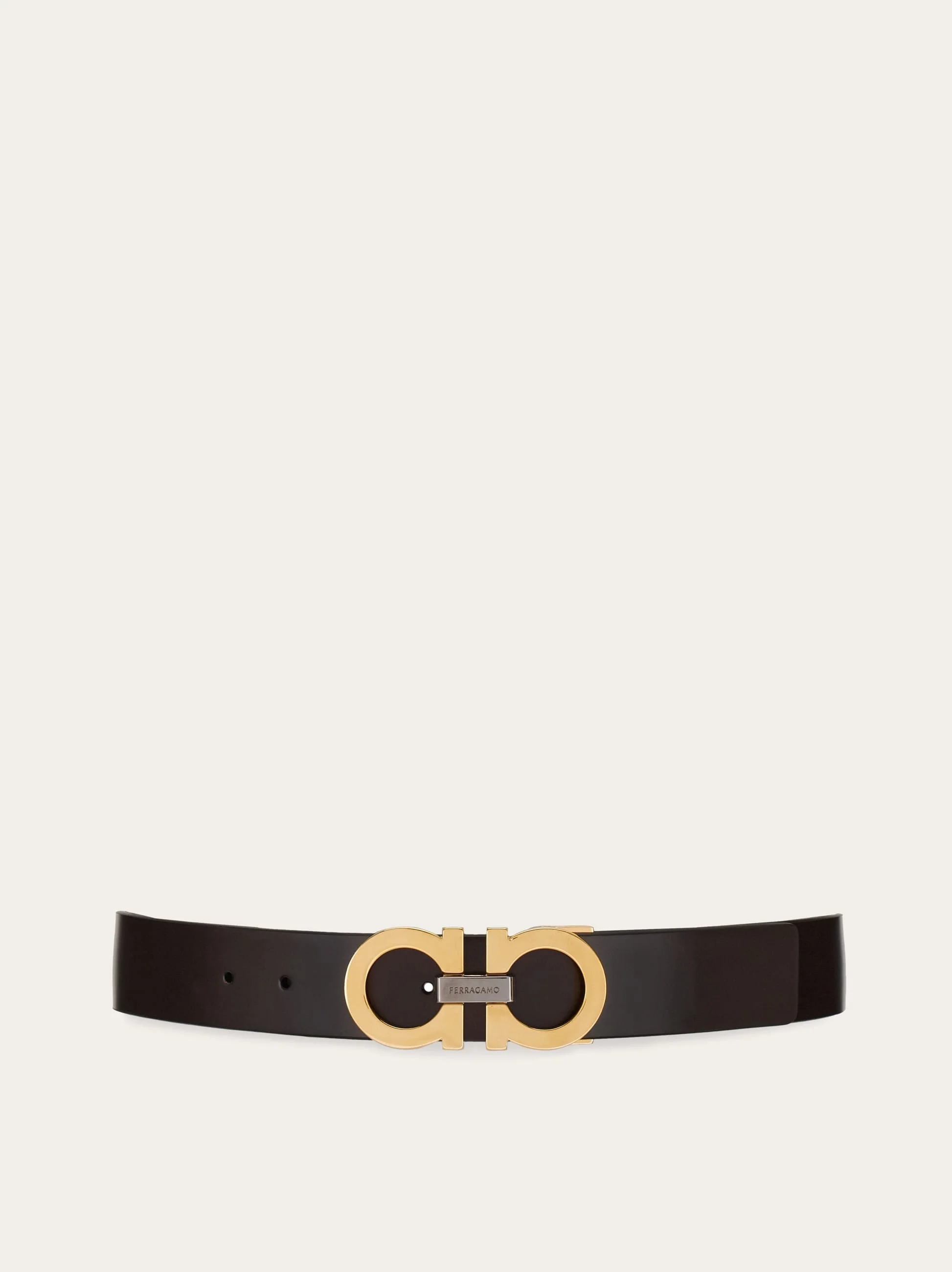 Reversible and adjustable Gancini belt - 1