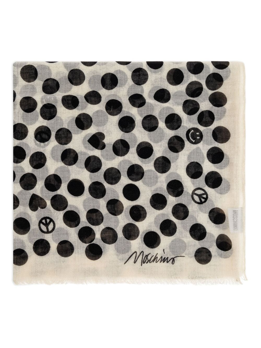 polka-dot pattern scarf - 5