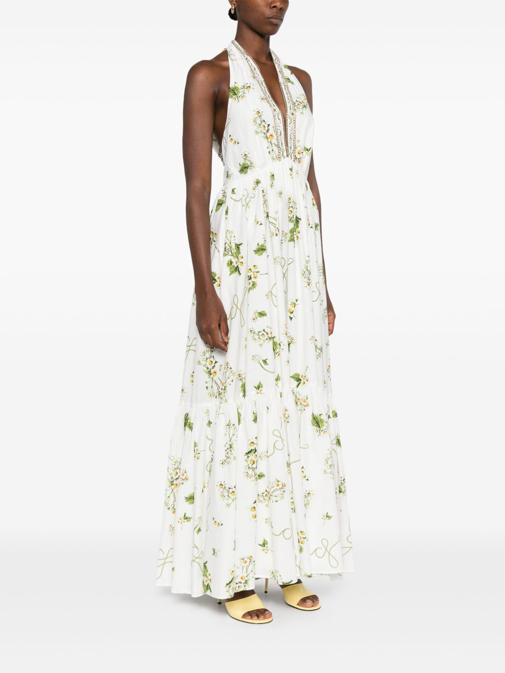 floral-print organic cotton dress - 3