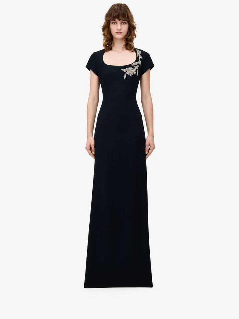 Alexander McQueen Banshee Embroidery Evening Dress outlook