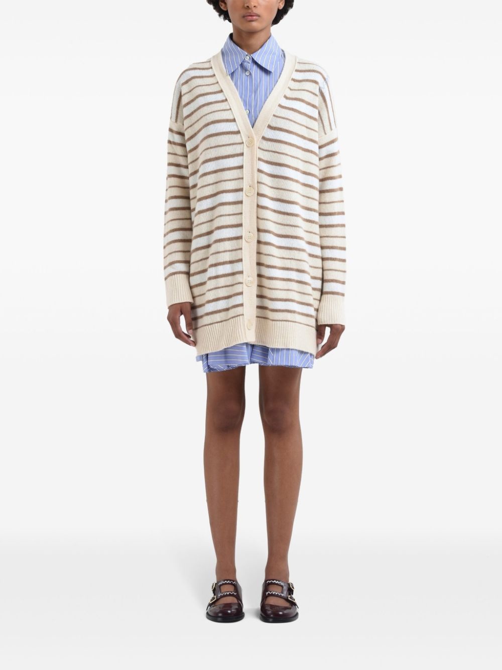 striped cardigan - 2