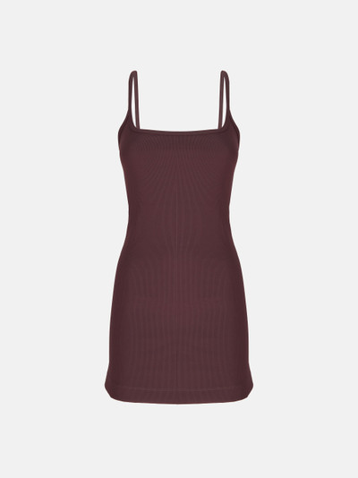 THE ATTICO DARK BROWN MINI DRESS outlook