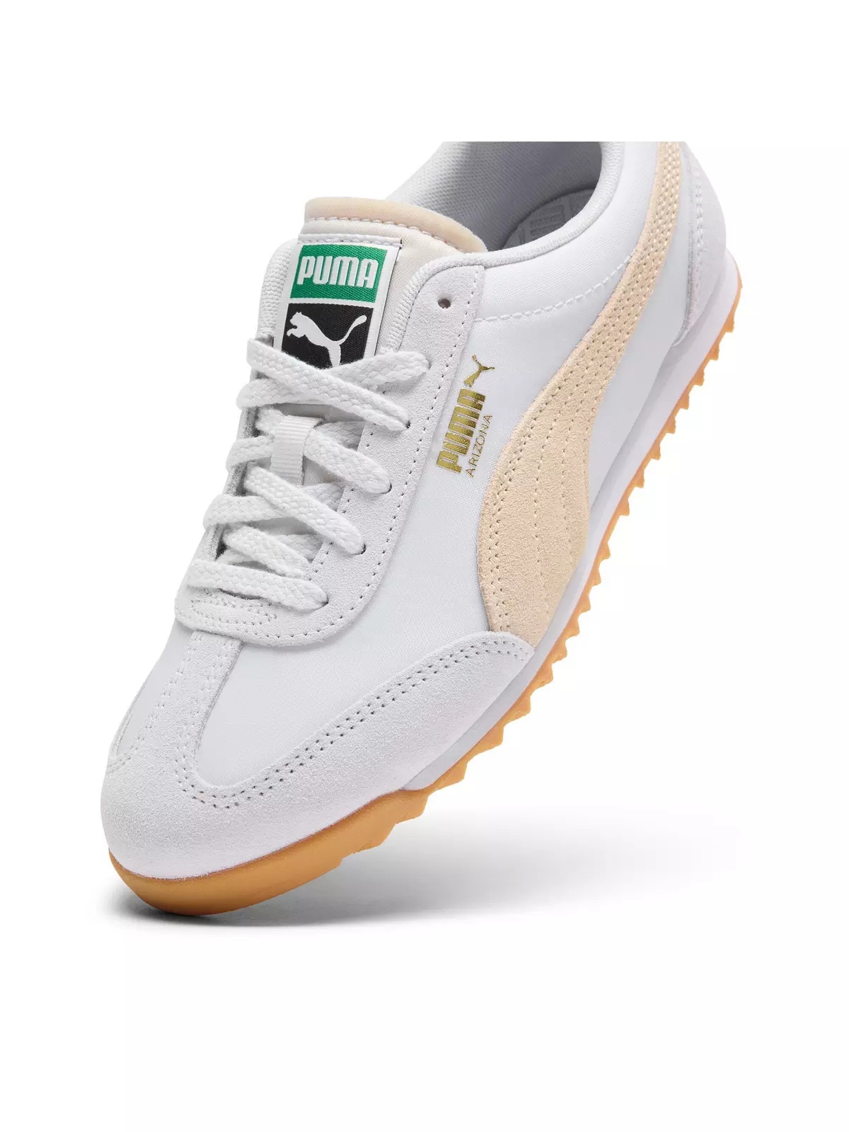PUMA Arizona Nylon "Silver Mist/Canvas/PUMA Gold" Women's Shoe - 5