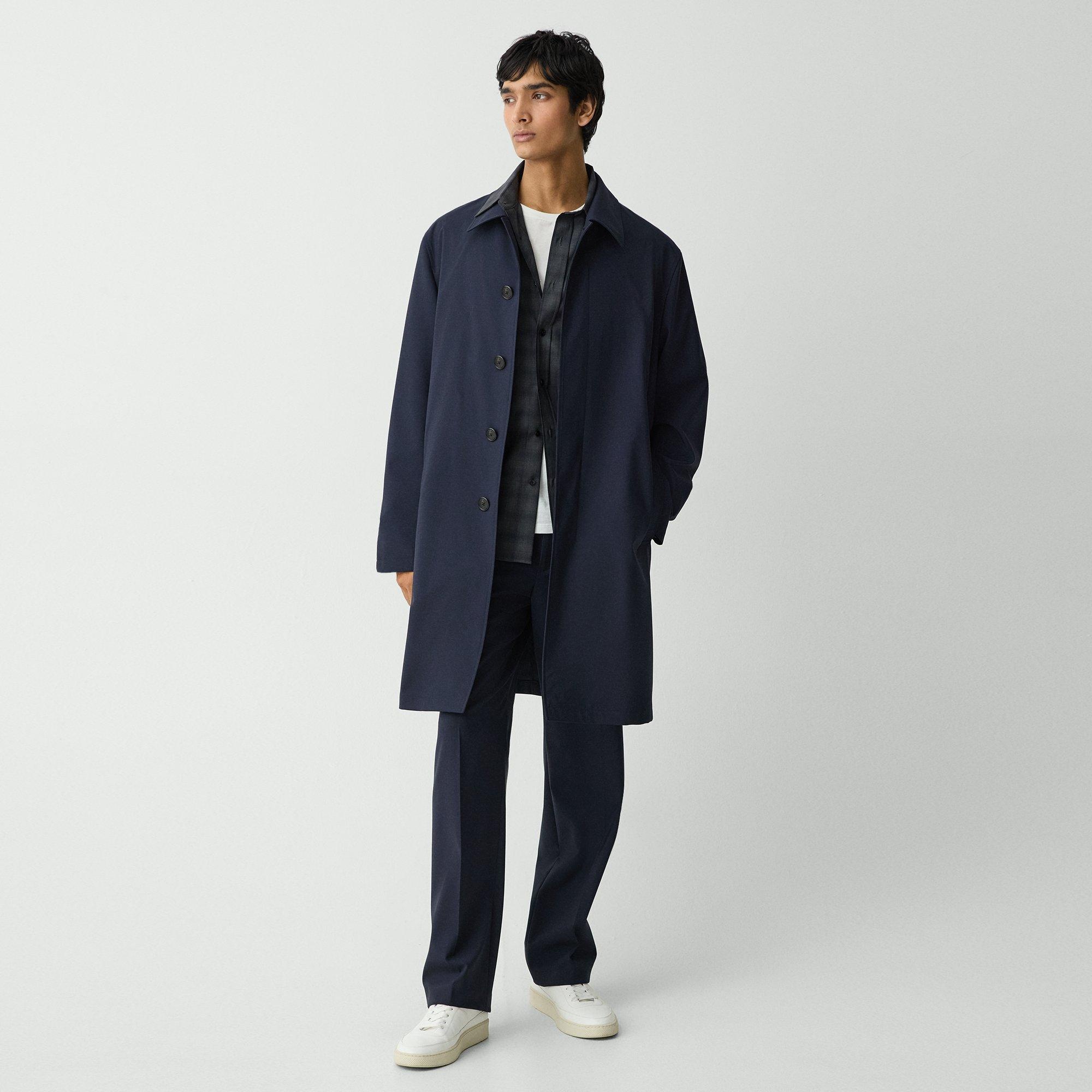 Single-Breasted Overcoat in Stretch Wool - 2