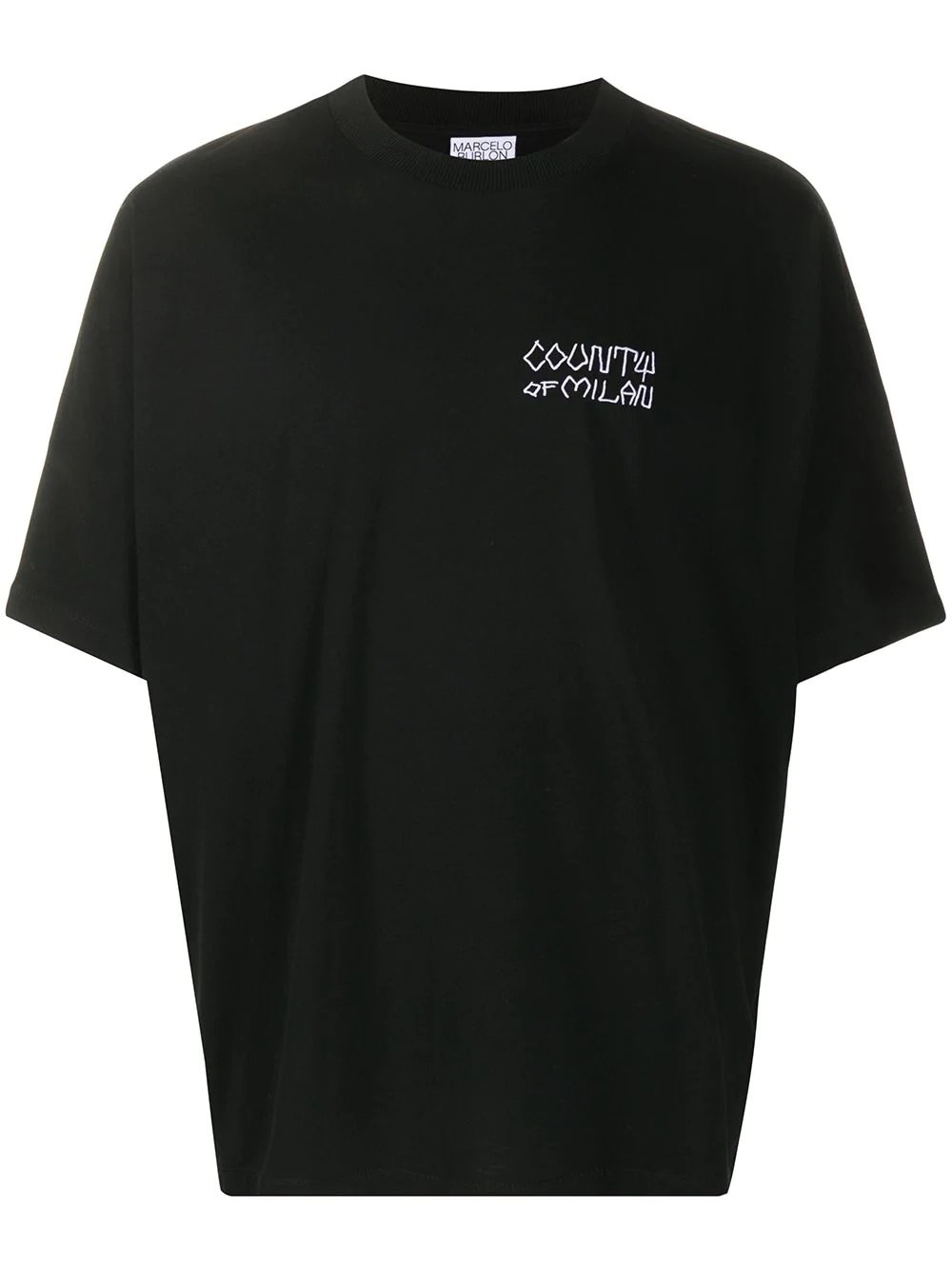 logo embroidery T-shirt  - 1