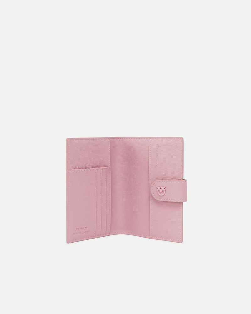 SAFFIANO LEATHER PASSPORT HOLDER WITH BIRDS LOGO 3