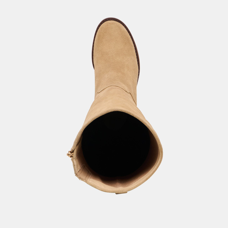 LUCYLE WIDE CALF BOOTS DK TAUPE SUEDE 8