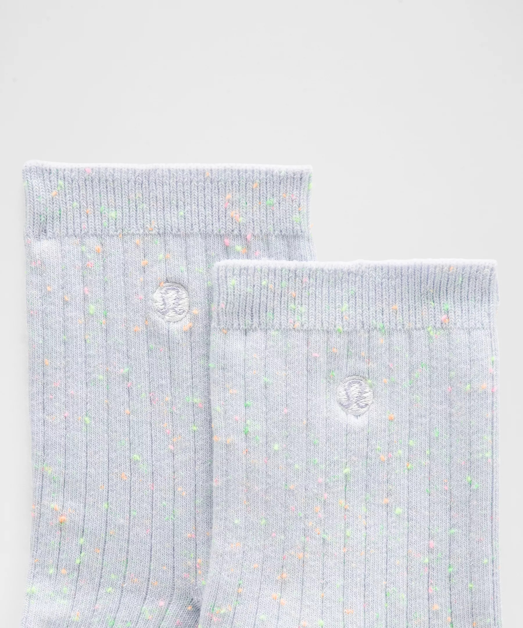 Unisex Neon Speckled Quarter Socks - 2