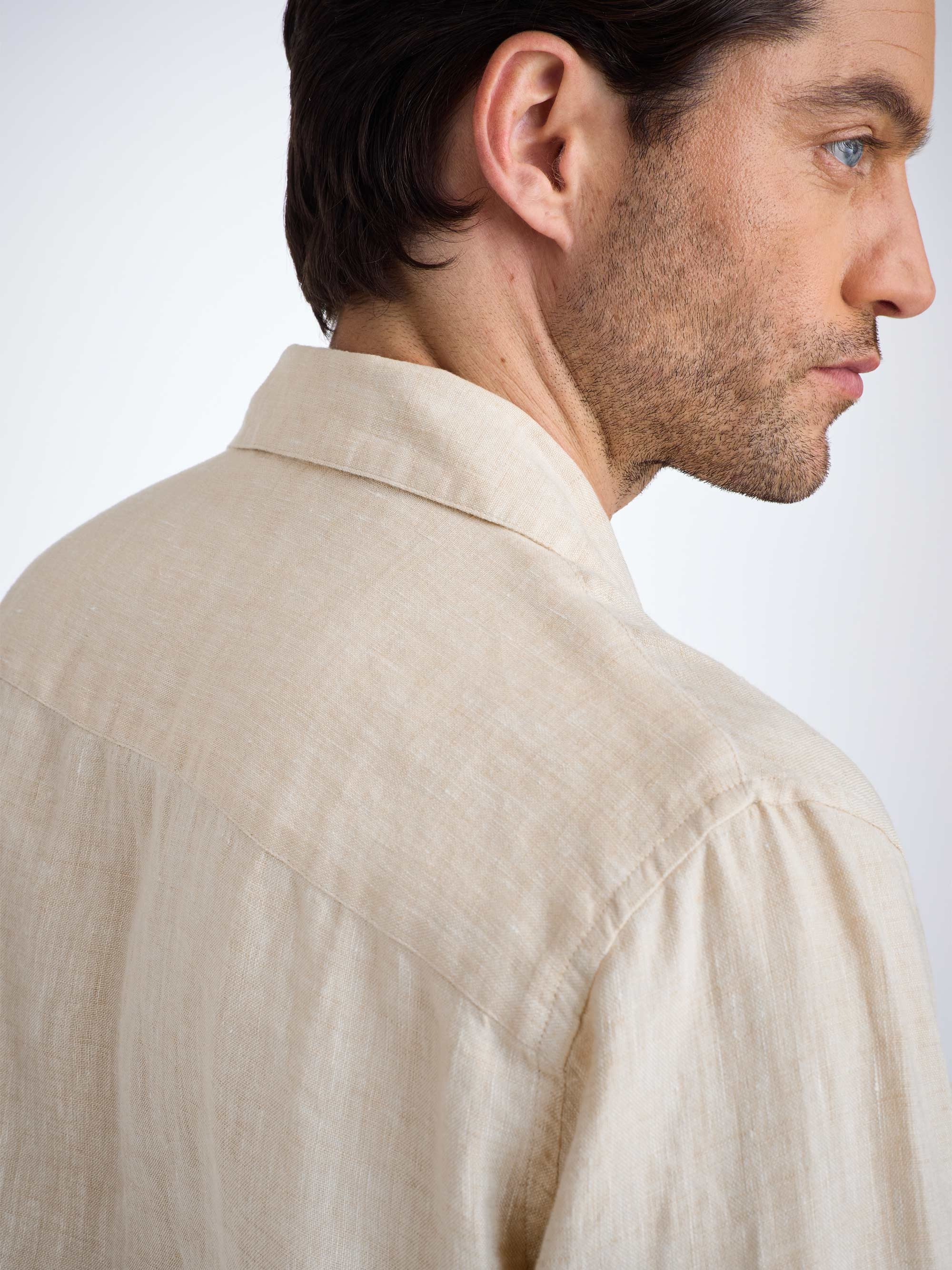 Men's Pajamas Sicily Linen Sand - 6