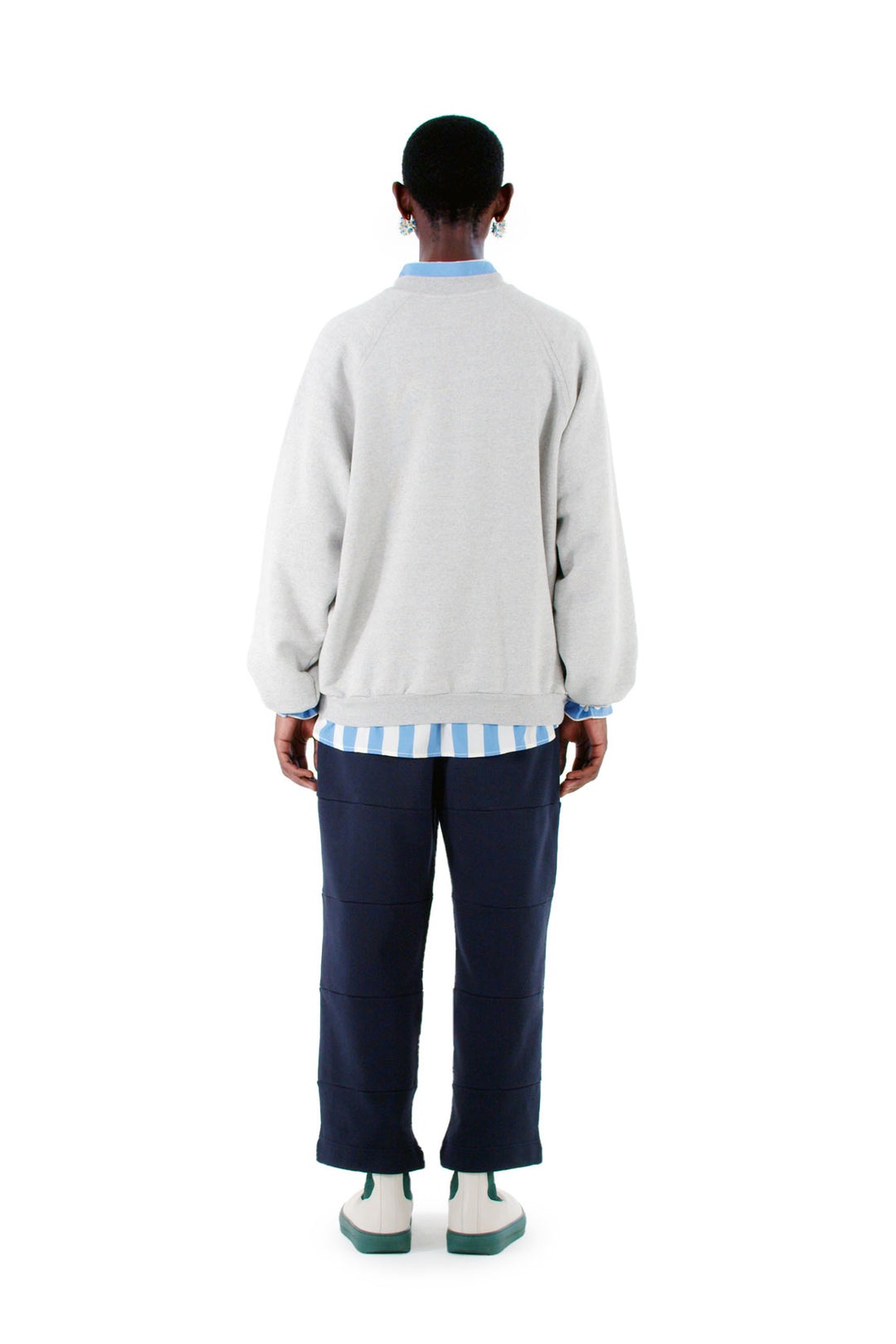 GREY SWEATSHIRT WITH LOGO - 2