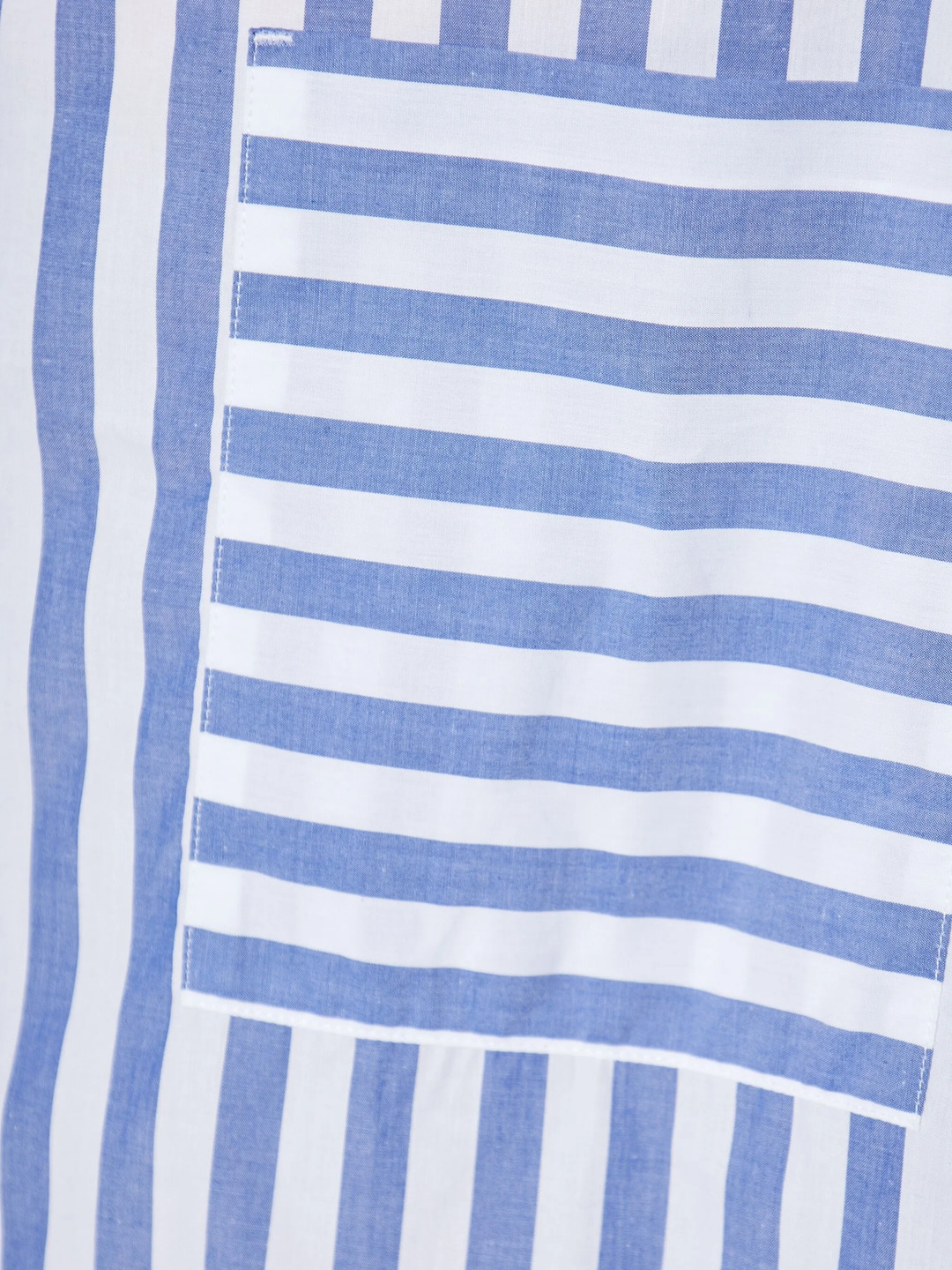 Oversized Striped Shirt - 5