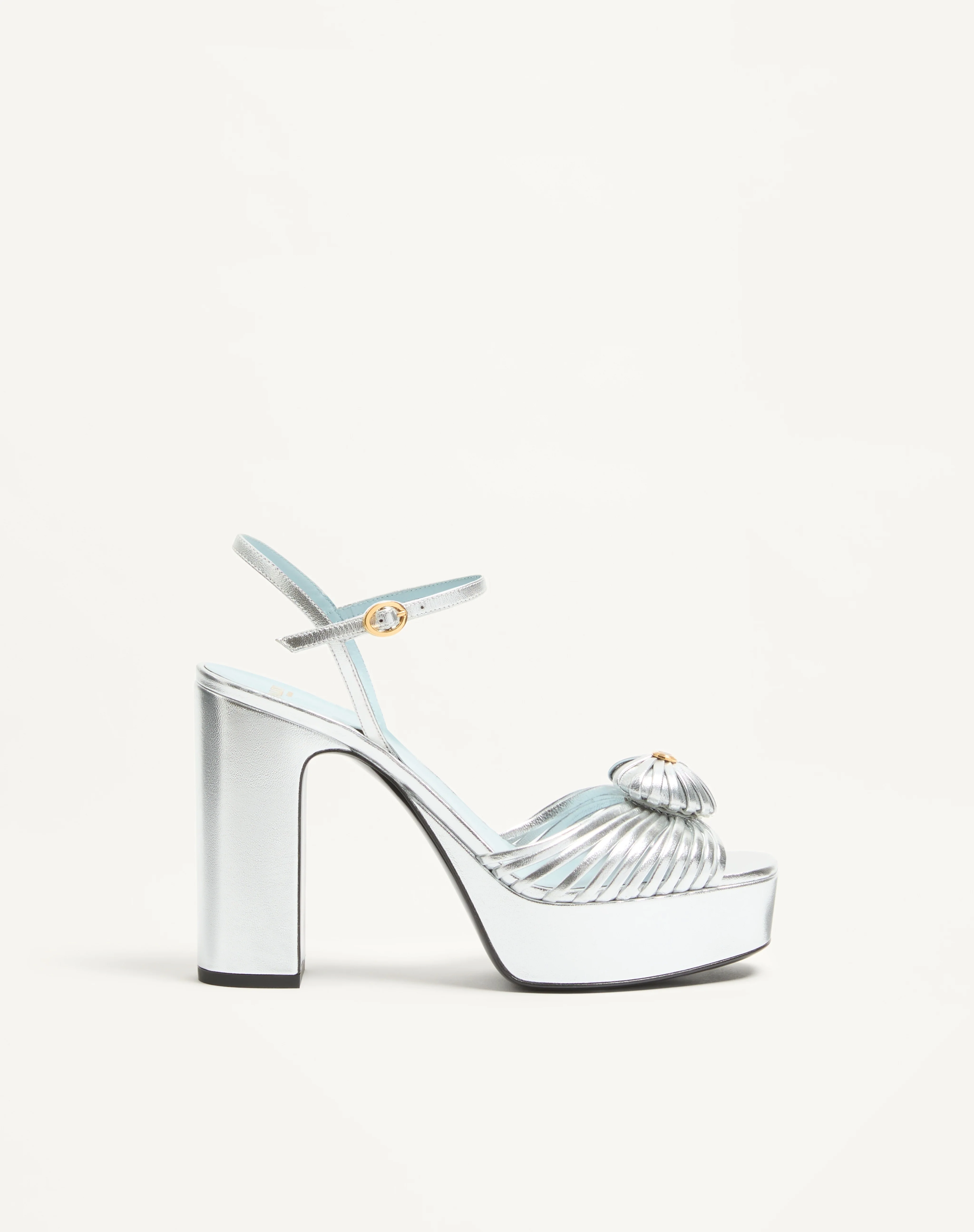 COEUR ROYAL PLATFORM SANDAL IN LAMINATED NAPPA 115MM - 1