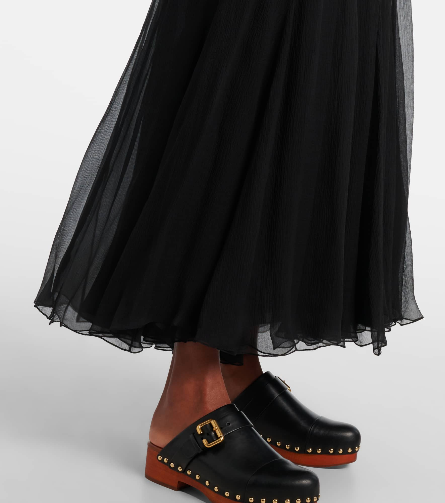 Silk maxi skirt - 5