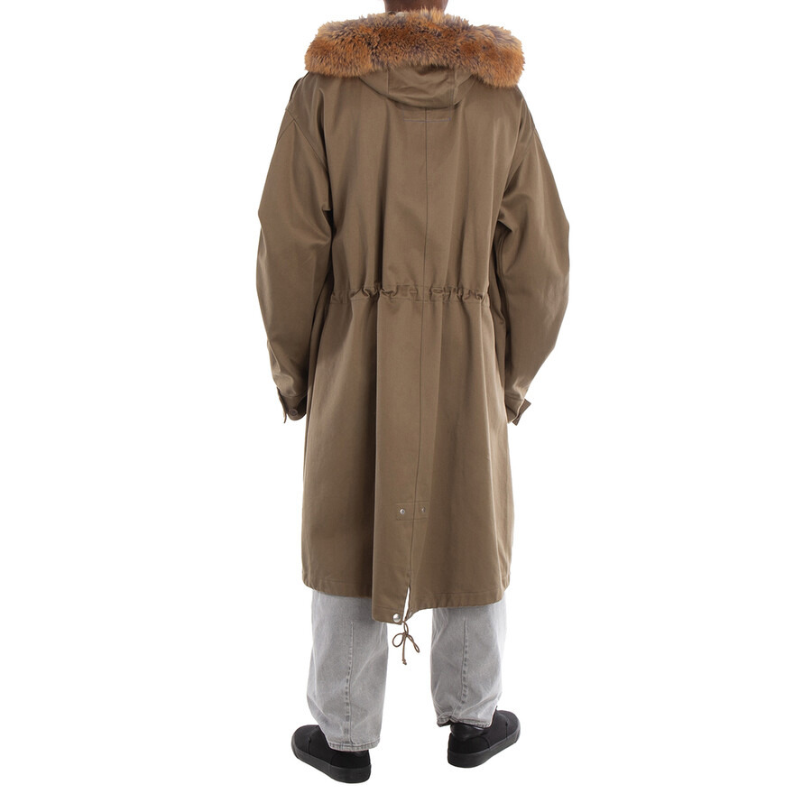 Burberry Faux Fur And Cotton Parka - 4