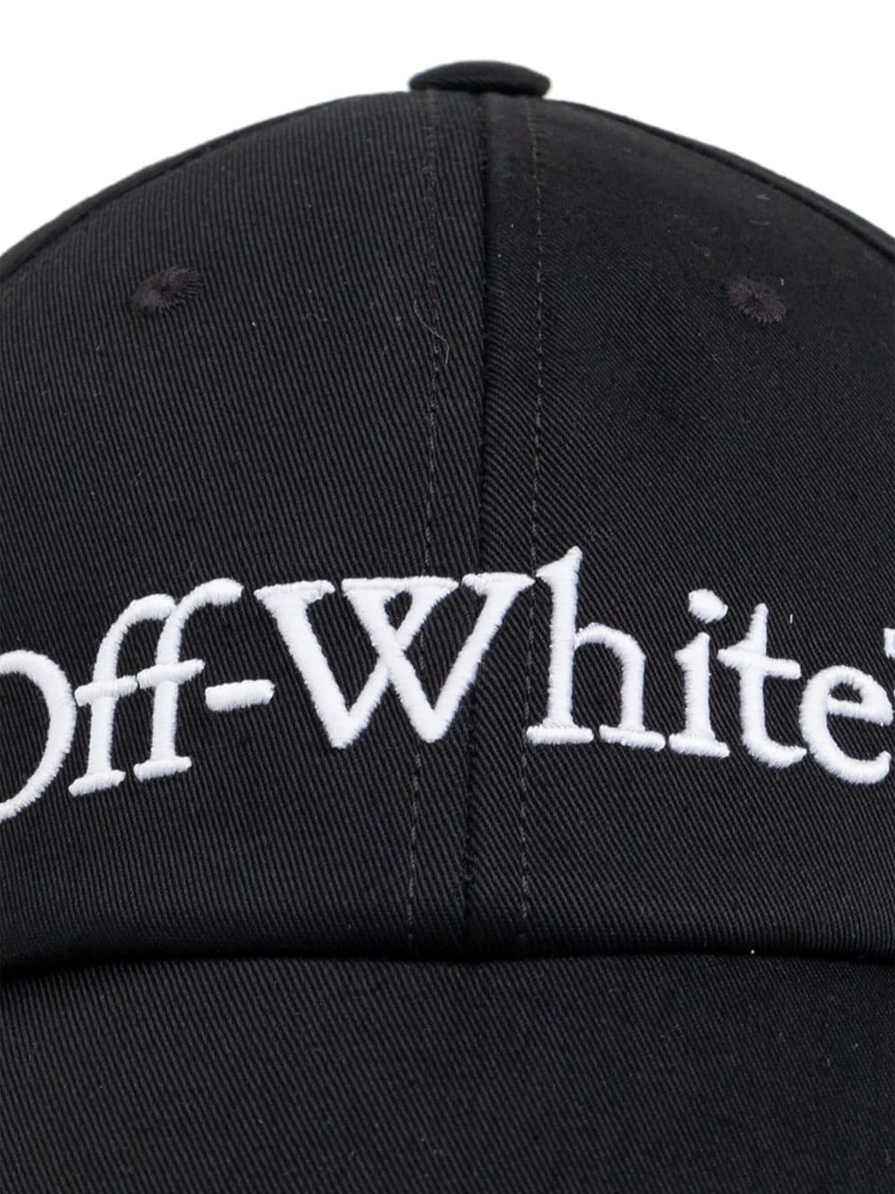 logo-embroidered cotton cap - 3