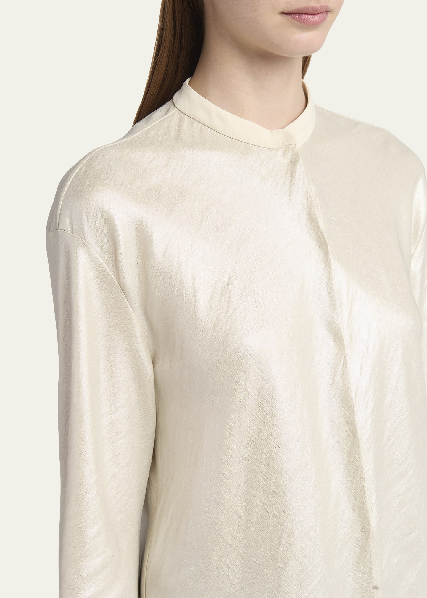 Button Down Viscose-Blend Shirt - 5
