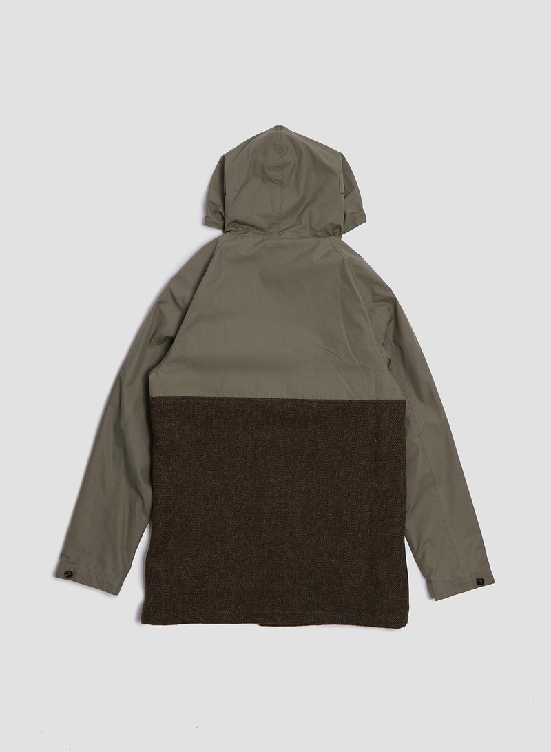 Nigel Cabourn Classic Cameraman Harris Tweed Ventile in Army